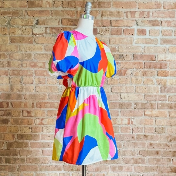 Bold, abstract Avara Barbra dress! Retails $78. Great for date night or brunch! - Picture 3 of 5